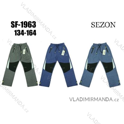 Warm softshell pants children's girls and boys (134-164) SEZON SEZ21SF-1930