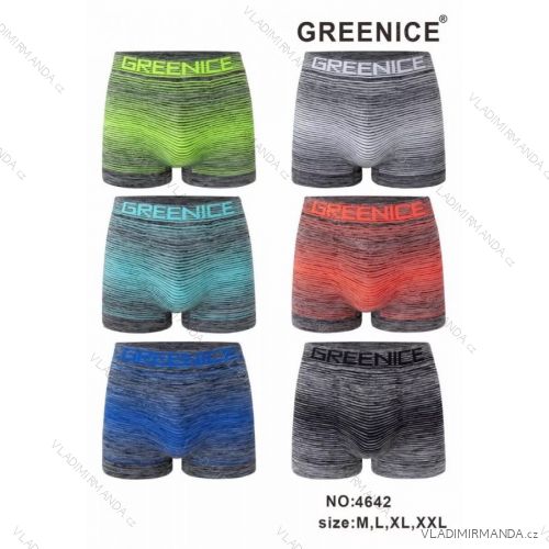 Boxerky bezešvé pánské (M-2XL) GREENICE GRE224642