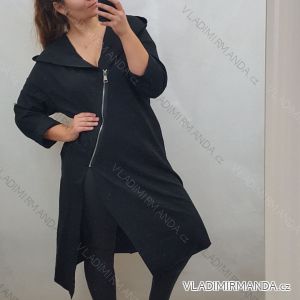 Mikina prodloužená na zip alá cardigan dámská (uni m/2xl) ITALSKá MóDA IM521205/DR