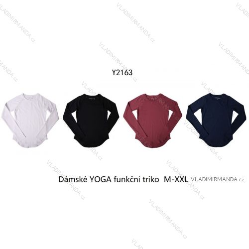 Tričko YOGA funkční dlouhý rukáv dámské (M-2XL) WOLF Y2163