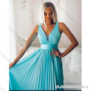 Šaty elegantní společenské na ramínka dámské (S/M ONE SIZE) ITALSKÁ MÓDA IMM22141