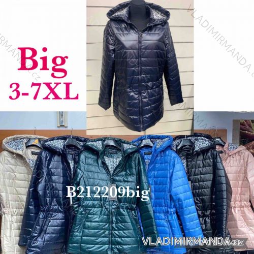 Zip Hooded Jacket Long Sleeve Women's Plus Size (3XL-8XL) POLISH FASHION PMWT21T21-69