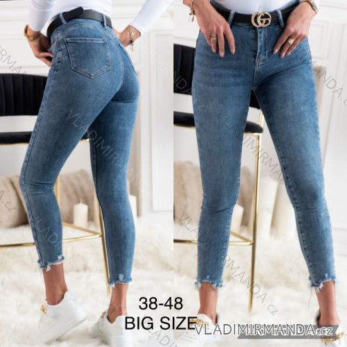 Rifle jeans dlouhé dámské nadrozměr (38-48) JEANS JAW22QR71