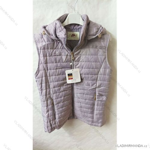 Women's autumn vest with hood (M-3XL) ACTIVE SPORTS SP2102FIALOVA/DR purple 3XL