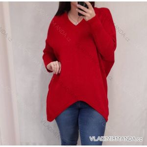 Svetr oversize dlouhý rukáv dámský (XL/2XL ONE SIZE) ITALSKá MODA IM721300