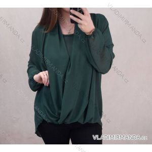 Tunika/halenka dlouhý rukáv dámská nadrozměr  (3XL/4XL ONE SIZE) ITALSKÁ MÓDA IMWQ21214