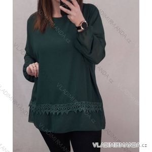 Tunika dlouhý rukáv dámská nadrozměr  (3XL/4XL ONE SIZE) ITALSKÁ MÓDA IMWQ2117053