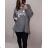 Long Sleeve Dress with Pendant Women's Oversized (3XL / 4XL ONE SIZE) ITALIAN FASHION IMWQ2115022