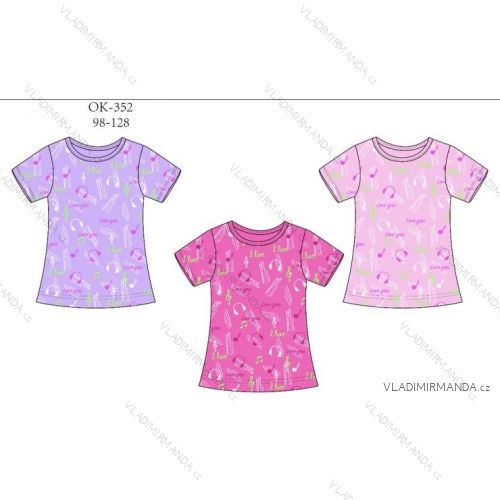 T-shirt short sleeve baby girl (98-128) SEASON T-303