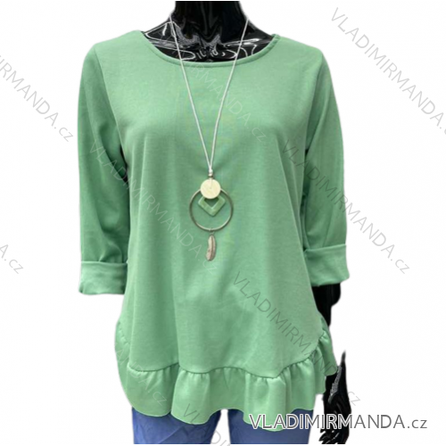 Women's long sleeve blouse (S / M ONE SIZE) ITALIAN FASHION IMWK21011