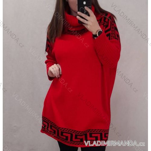 Šaty teplé dlouhý rukáv dámská (L/XL ONE SIZE) ITALSKá MóDA IM4212508