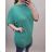 Tunic extended dress mini short sleeve women's OVERSIZE (UNI M / 2XL) ITALIAN FASHION IM720052 L / XL Green