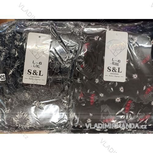 Kalhoty tenké s kapsami dlouhé dámské nadrozměr (L-5XL) SAL SMILING SAL22L-6