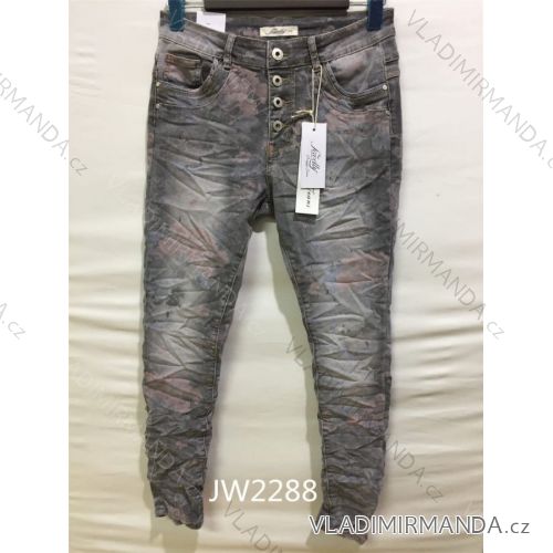 Rifle jeans dlouhé dámské (XS-XL) JEWELLY LEXXURY LEX22JW2288