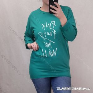 Šaty volnočasové dlouhý rukáv dámské (XL/3XL ONE SIZE) ITALSKÁ MÓDA IMJ22004