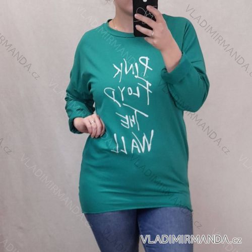 Šaty volnočasové dlouhý rukáv dámské (XL/3XL ONE SIZE) ITALSKÁ MÓDA IMJ22004