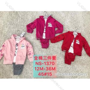 Set of hooded sweatshirt with zipper and sweatpants children's teen girls (116-146) ACTIVE SPORT ACT218P-7473