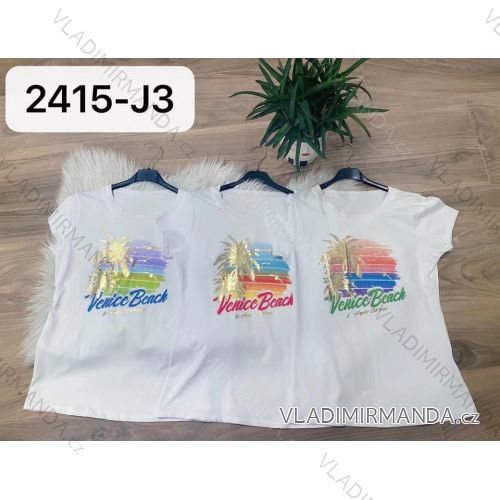 Tričko krátký rukáv dámské (S/M ONE SIZE) ITALSKÁ MÓDA IMM222415-j3