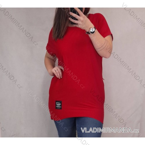 T-shirt short sleeve ladies (uni l-2xl) ITALIAN Fashion IM11736 L / XL red