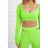 A set with a neon green top