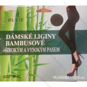 Legíny dlouhé dámské bambusové (m-3xl/černé) RUYIZ YB-9312