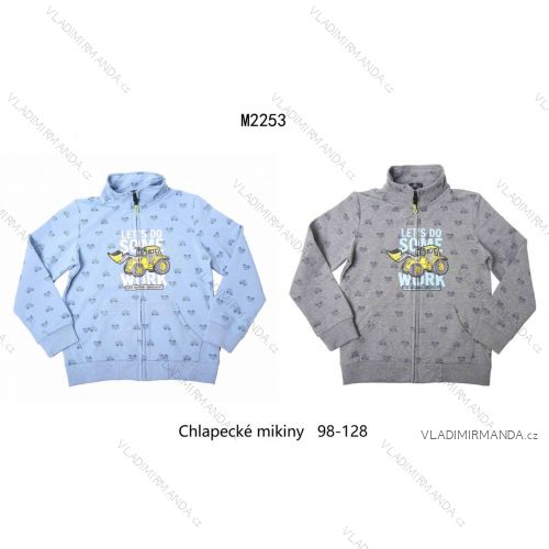 Mikina na zip dětská chlapecká (98-128) WOLF M2253