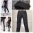 Elegant Long Leatherette High Waist Pants Women (S-XL) ITALIAN FASHION IMWA216601 black S