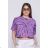 Tričko crop top krátký rukáv dámské (XS-XL) GLO-STORY GLO22WPO-2807