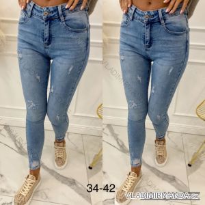 Rifle jeans dlouhé dámské (34-42) JEANS JAW22BK241