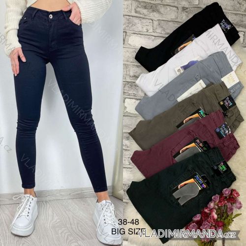 Rifle jeans dlouhé dámské nadrozměr (38-48) JEANS JAW22BK305