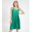 Long summer satin dress with straps women with belt (UNI S / M) ITALIAN FASHION IMM21940