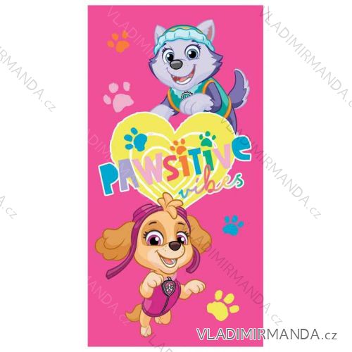 Osuška plážová paw patrol dívčí bavlněná (70 x 140 cm) SETINO PAW-H-TOWEL-239