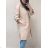 Coat Women's Long Jacket (S / M / L ONE SIZE) ITALIAN FASHION IMC21697 2XL/3XL Black