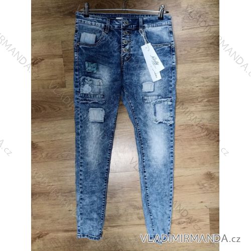 Rifle jeans baggy dlouhé dámské (XS-XL) JEWELLY JEW22JW2217