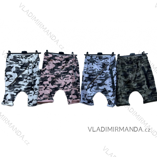 Kraťasy baggy dámské maskáč (S/M ONE SIZE) ITALSKÁ MÓDA IMD21657