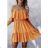 Women's Long Flared Dress Carmen Shoulders (S / M ONE SIZE) ITALIAN FASHION IMWA221622