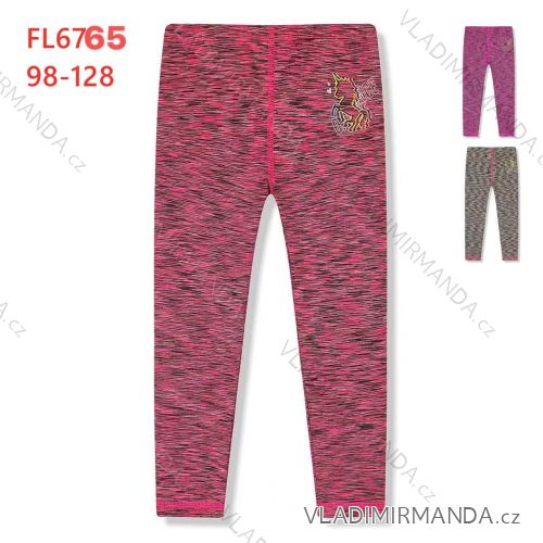 Children's long leggings (98-128 / black) KUGO FL6765