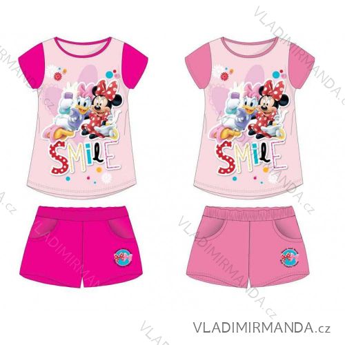 Souprava letní/plážový set tričko krátký rukáv a kraťasy dětská minnie mouse dívčí (3-8let) SETINO MIN-G-OUTWEAR-23