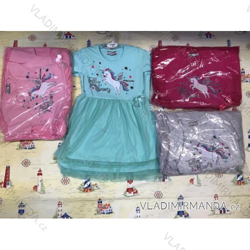 Dress short sleeve blinking baby girl (2-8 years) TURKISH PRODUCTION TVB21GIRL02