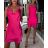 Summer short dress with straps for women (UNI S-M) ITALIAN FASHION IMM20307