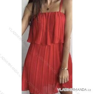 Šaty letní elegantní carmen na ramínka šifonové dámské (S/M ONE SIZE) ITALSKÁ MÓDA IMWC221987