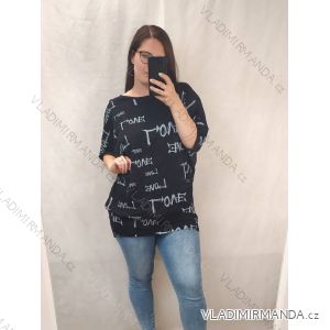 Tunika oversize krátký rukáv dámská (S/M/L/XL/2XL/3XL ONE SIZE) ITALSKÁ MÓDA IMB22059