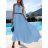 Women's long sleeveless summer dress (S / M ONE SIZE) ITALIAN FASHION IMD21551