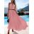 Women's long sleeveless summer dress (S / M ONE SIZE) ITALIAN FASHION IMD21551