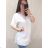 Tunic / blouse long sleeve women's oversized (3XL / 4XL ONE SIZE) ITALIAN FASHION IMWQ2191650 3xl / 4xl white