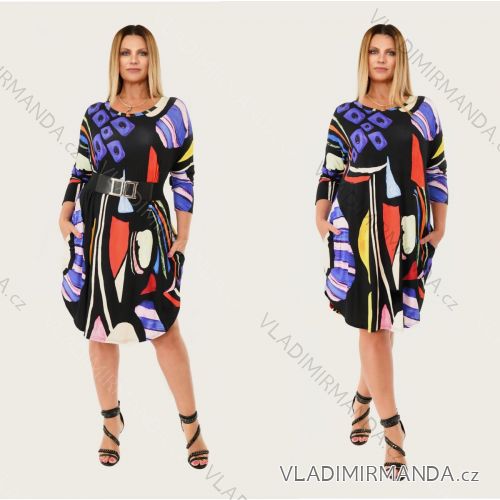 Women's short sleeve dress oversized (L-3XL) POLISH FASHION PMF20013