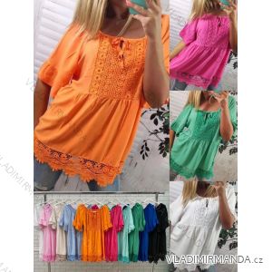 Women's summer short sleeve tunic (S / M ONE SIZE) ITALIAN FASHION IMWOP22OP0333