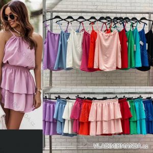 Souprava letní top na ramínka a sukně dámská (S/M ONE SIZE) ITALSKÁ MÓDA IMWOP22OP0127