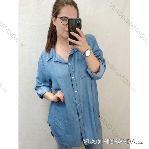 Šaty klasik dlouhý rukáv dámske (M/L ONE SIZE) TALIANSKÁ MÓDA IMB21300