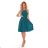 350-6 ALIZEE - chiffon dress with a binding - sea ​​color